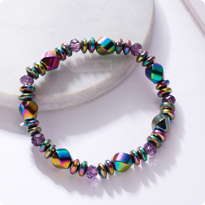 Nueva pulsera magnética de lujo con hematita
